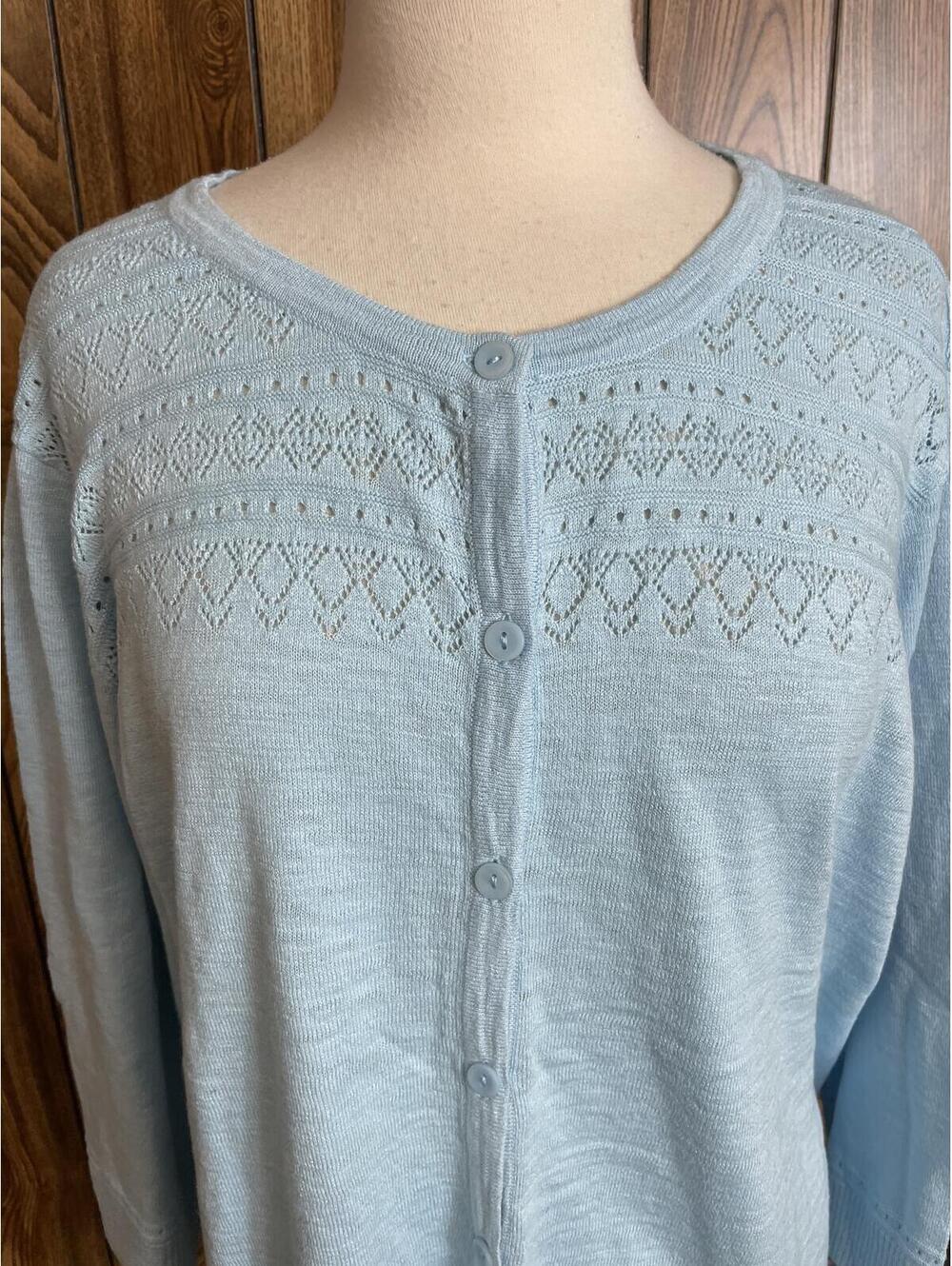 CJ Banks NWT cardigan sweater 3X - Picture 9 of 9